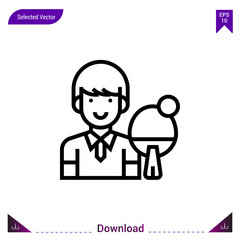 table-tennis vector icon. Best modern, simple, isolated,sport-avatar, flat icon for website design or mobile applications, UI / UX design vector format