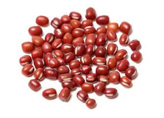 red beans isolated on white background