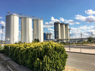 Ash tank near power station - Poland.