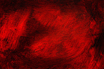 Grunge oil color painted dark red black background
