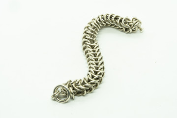Silver link bracelet