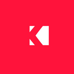k letter icon logo vector