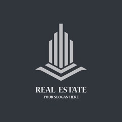 Real estate logo template vector icon