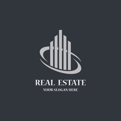 Real estate logo template vector icon