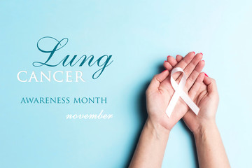 November lung cancer awareness month.
