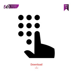 Outline Black password  icon vector isolated on white background. Popular icons for 2019 year. ui-kit-collection. Graphic design, mobile application, logo, user interface. EPS 10 format vector