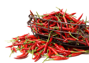 Fototapeta premium Red pepper isolated on white background