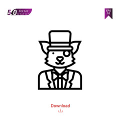 magician game vector . Best modern, simple, isolated, game, logo, flat icon for website design or mobile applications, UI / UX design vector format