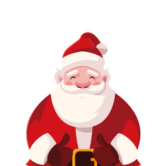 santa claus on white background