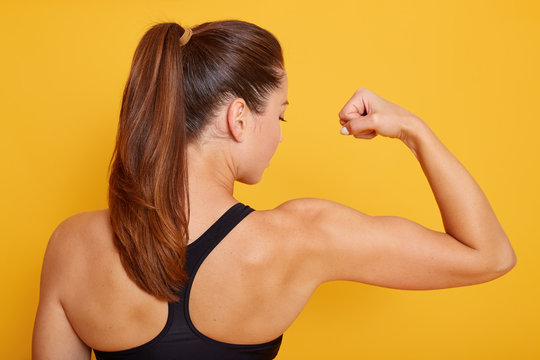 biceps female stock photos - OFFSET
