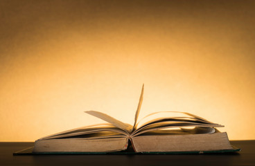 Symbolic hard study is powerful to succeed, concept with book and alarm clock. Time in business and quality