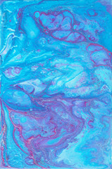 Fototapeta na wymiar Abstract blue liquid background