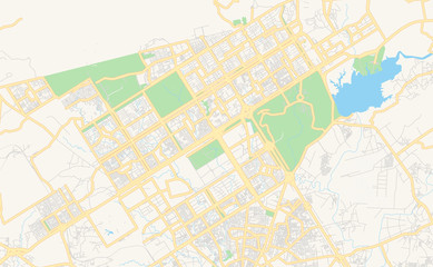 Printable street map of Islamabad, Pakistan