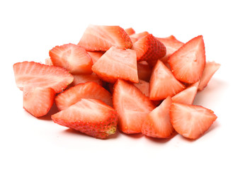 Strawberry on white background