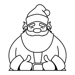 santa claus on white background