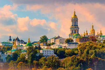 Crédence en verre imprimé Kiev Kiev Pechersk Lavra ou le monastère des grottes de Kiev. Kiev.