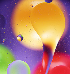 Space or planets universe cosmic abstract background. Abstract molecule atom sctructure. Macro shot...