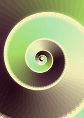 Spiral Rotation Abstract Computational Generative Art background illustration