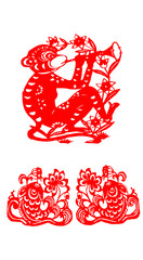 traditional Chinese paper-cut works