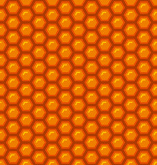 Honeycomb Hexagon Seamless Pattern for Backgrounds. Vector