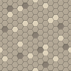 Honeycomb Hexagon Seamless Pattern for Backgrounds. Vector