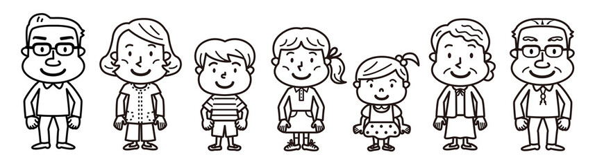 三世代家族　アウトライン