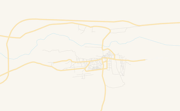 Printable street map of Turbat, Pakistan