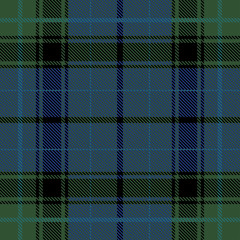 Beautiful classic green blue plaid pattern vector