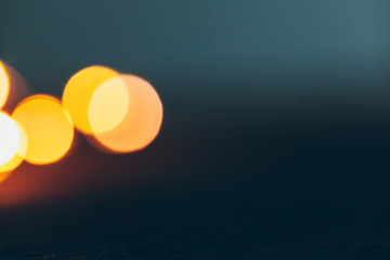 Abstract Gold bokeh sparkle on dark  background