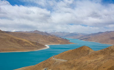 Yamdrok Lake One of The Highest Lake in The World