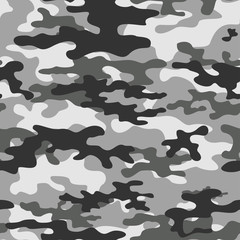  gray camouflage print pattern seamless on green background. Vector. Stylish design.