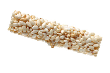 Rice cake on white background