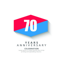 Fototapeta premium 70 Year Anniversary Vector Template Design Illustration