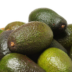Avocado on a white background
