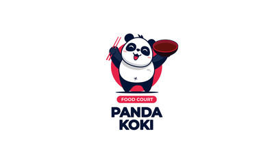 Fototapety  panda logo design