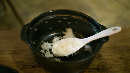 Rice runs out, with our hunger