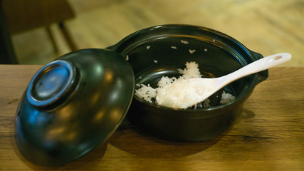 Jasmine rice is exhausted by my hunger