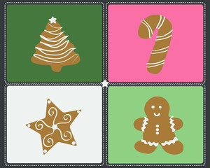 set of vector christmas