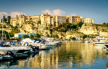 Fototapeta na wymiar Marina in Tropea, Italy