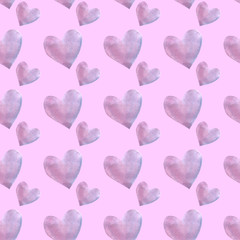 Seamless pattern with hearts. Romantic texture for wrapping paper, packaging, wedding, birthday, Valentine's Day, mother's Day	