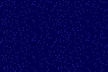 Star seamless pattern on night sky.