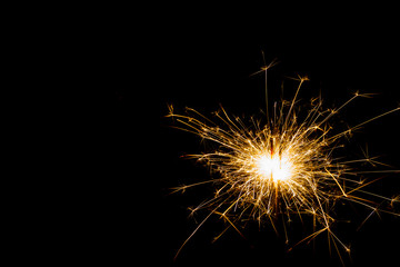 Fire sparklers on background