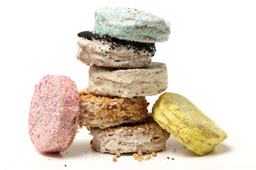  tiramisu on white background