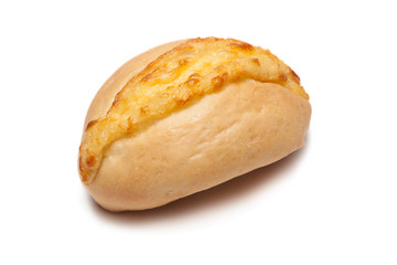 One cheese buns on a white background
