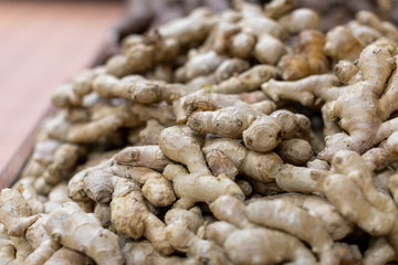 Organic ginger in asian market
