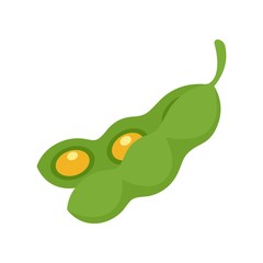 Beans icon. Flat illustration of beans vector icon for web design