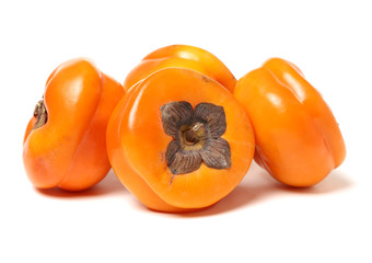 persimmon on a white background 