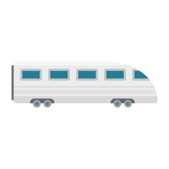 Speed train icon. Flat illustration of speed train vector icon for web design