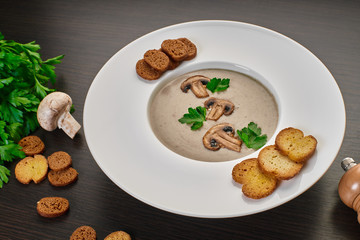 Cream of mushroom soup