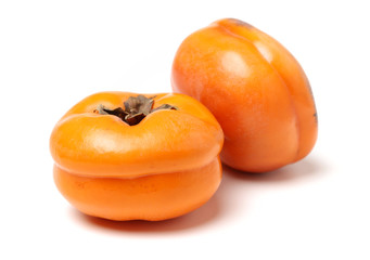 persimmon on a white background 